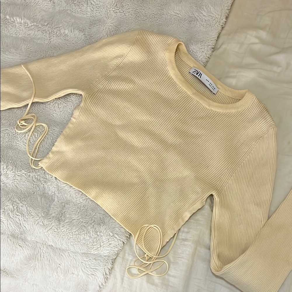 Zara Knit Cropped Sweater